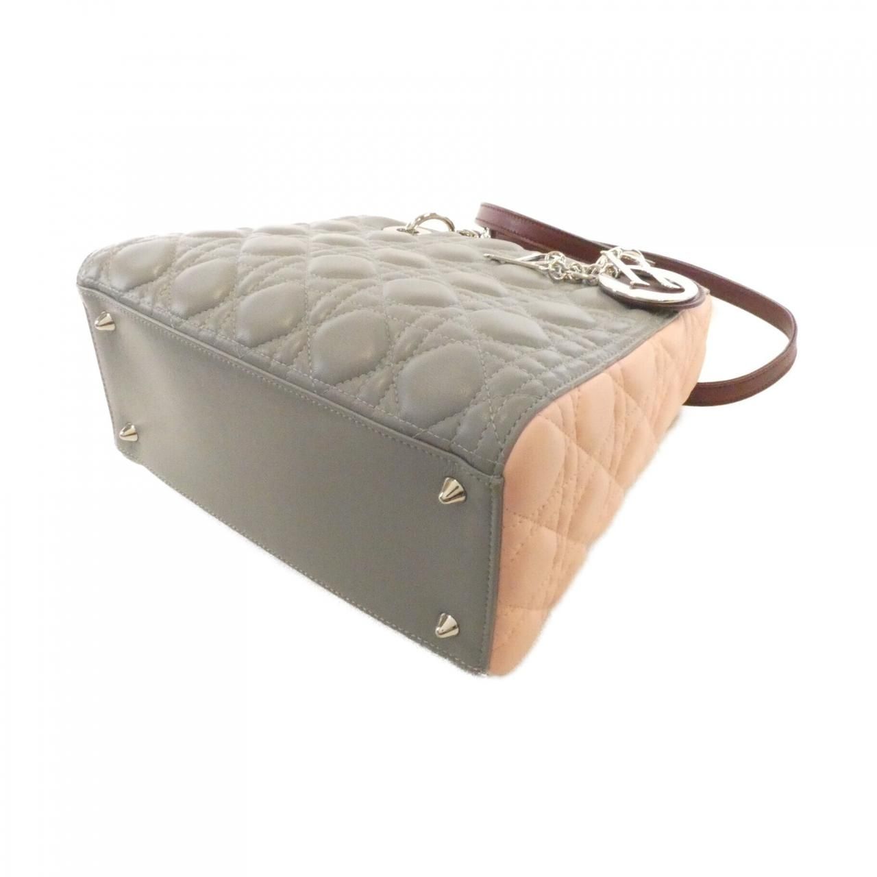 Dior Lady Bag Handbag Gray — view 3