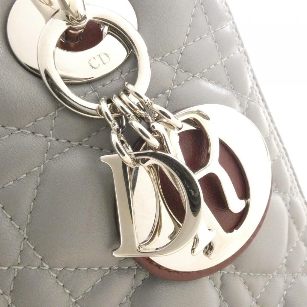 Dior Lady Bag Handbag Gray — view 4