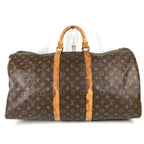 Louis Vuitton Boston Bag Keepall 55 Debeso Monogram Canvas Brown