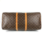 Louis Vuitton Boston Bag Keepall 55 Debeso Monogram Canvas Brown — view 5