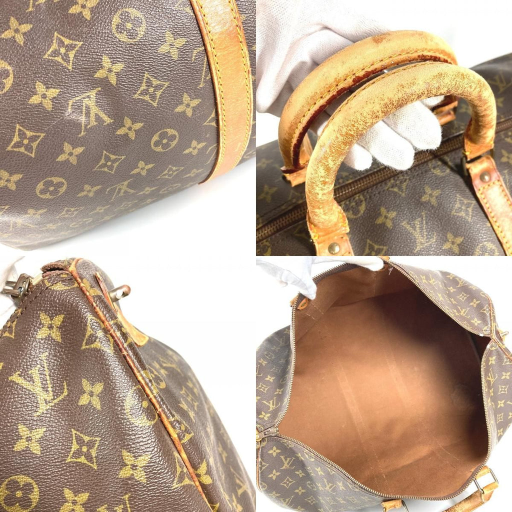 Louis Vuitton Boston Bag Keepall 55 Debeso Monogram Canvas Brown — view 8