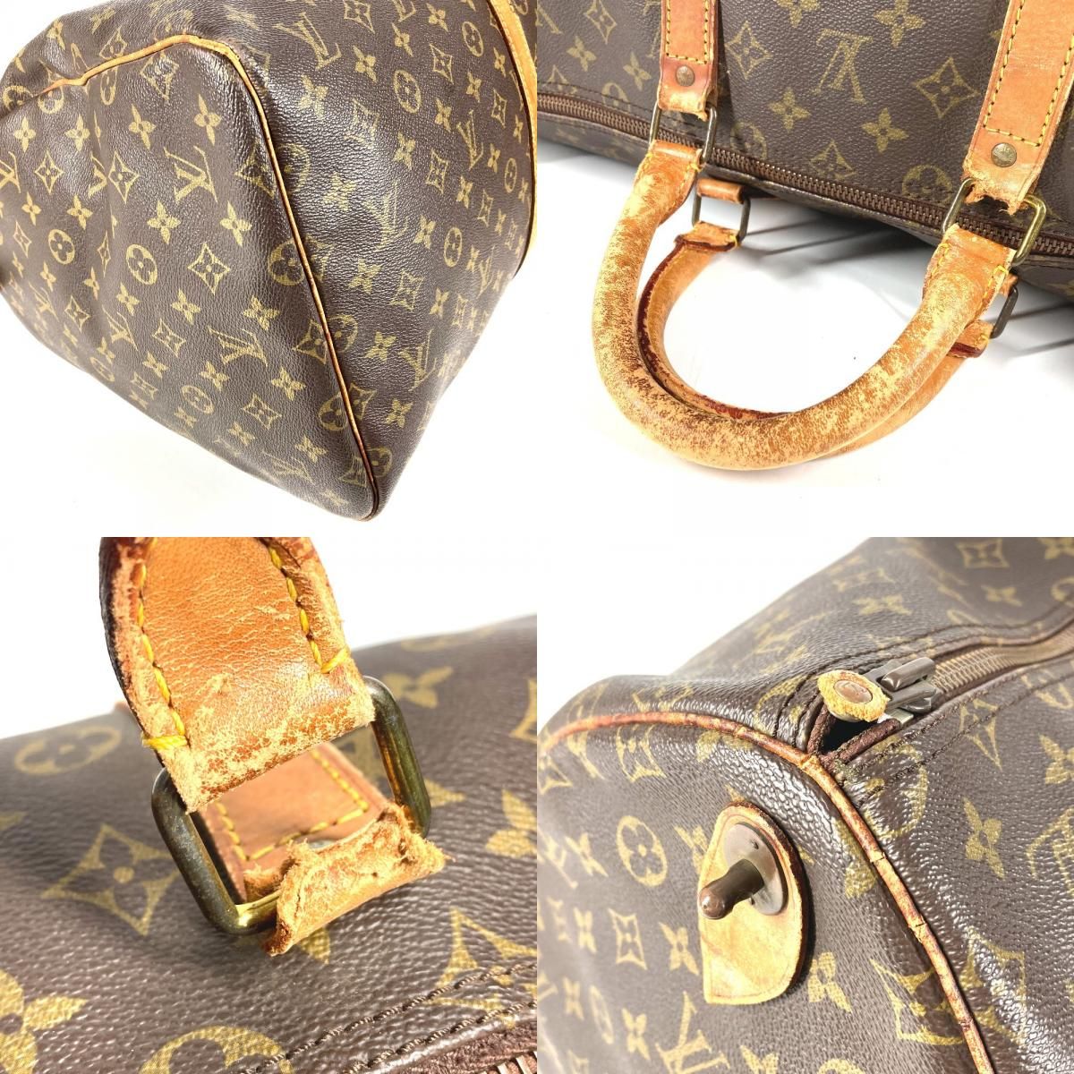 Louis Vuitton Boston Bag Keepall 55 Debeso Monogram Canvas Brown — view 7