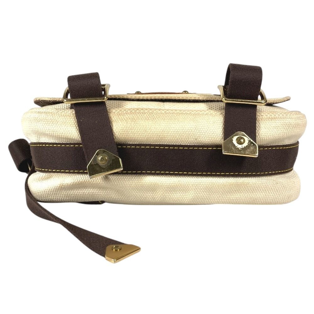 Louis Vuitton Shoulder Bag Besace PM Canvas Ecru White — view 5