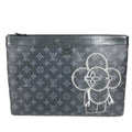 Louis Vuitton Clutch Pochette Apollo Vivienne Monogram Eclipse Canvas Black