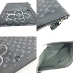 Louis Vuitton Clutch Pochette Apollo Vivienne Monogram Eclipse Canvas Black — view 8