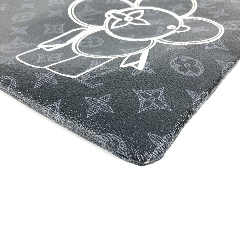 Louis Vuitton Clutch Pochette Apollo Vivienne Monogram Eclipse Canvas Black — view 7