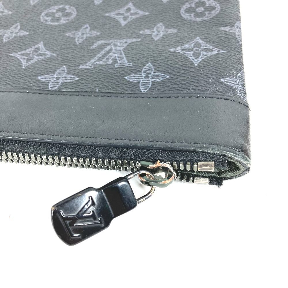 Louis Vuitton Clutch Pochette Apollo Vivienne Monogram Eclipse Canvas Black — view 3