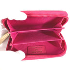 Chanel Coin Case CC Logo Leather Pink — view 8