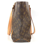 Louis Vuitton Shoulder Bag Sac Shopping Monogram Canvas Brown — view 4