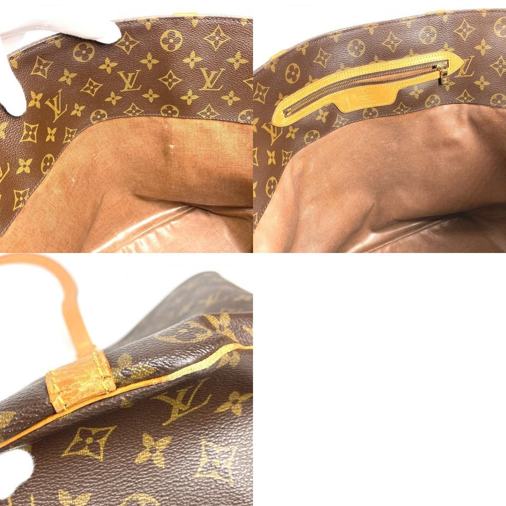 Louis Vuitton Shoulder Bag Sac Shopping Monogram Canvas Brown — view 9