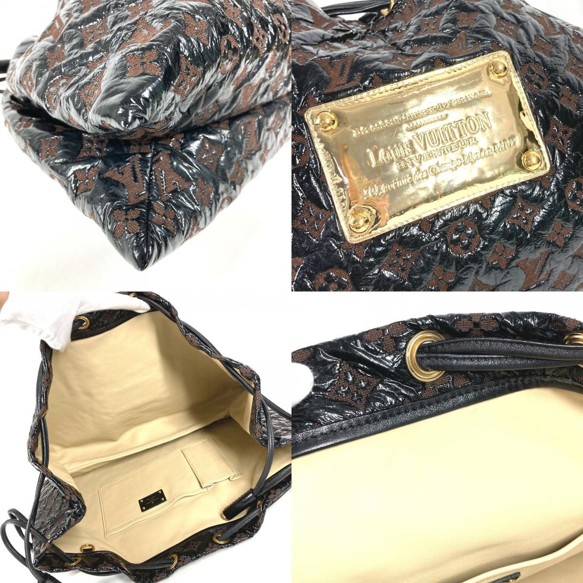Louis Vuitton Shoulder Bag Squeegee Leather Brown — view 7