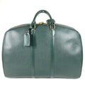 Louis Vuitton Boston Bag Elanga Anpoche Taiga Leather Epi Sea Green