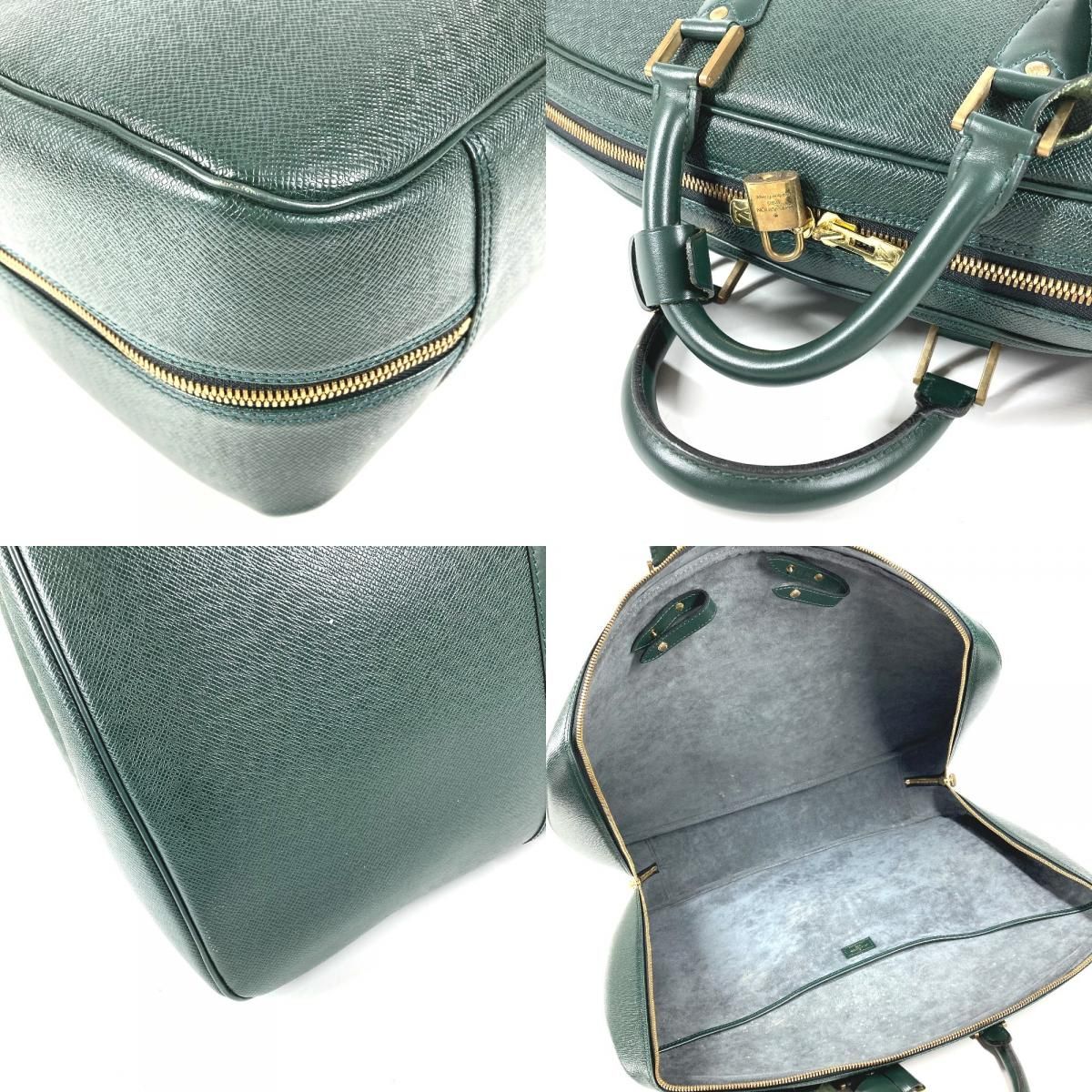 Louis Vuitton Boston Bag Elanga Anpoche Taiga Leather Epi Sea Green — view 7