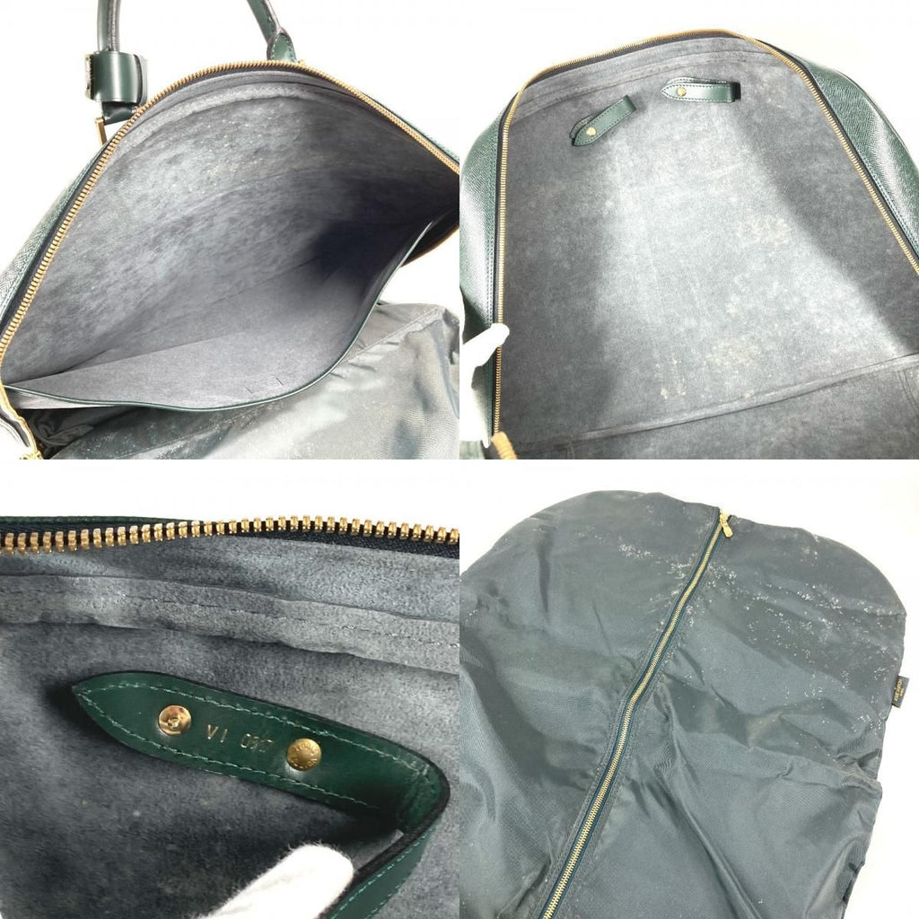 Louis Vuitton Boston Bag Elanga Anpoche Taiga Leather Epi Sea Green — view 8