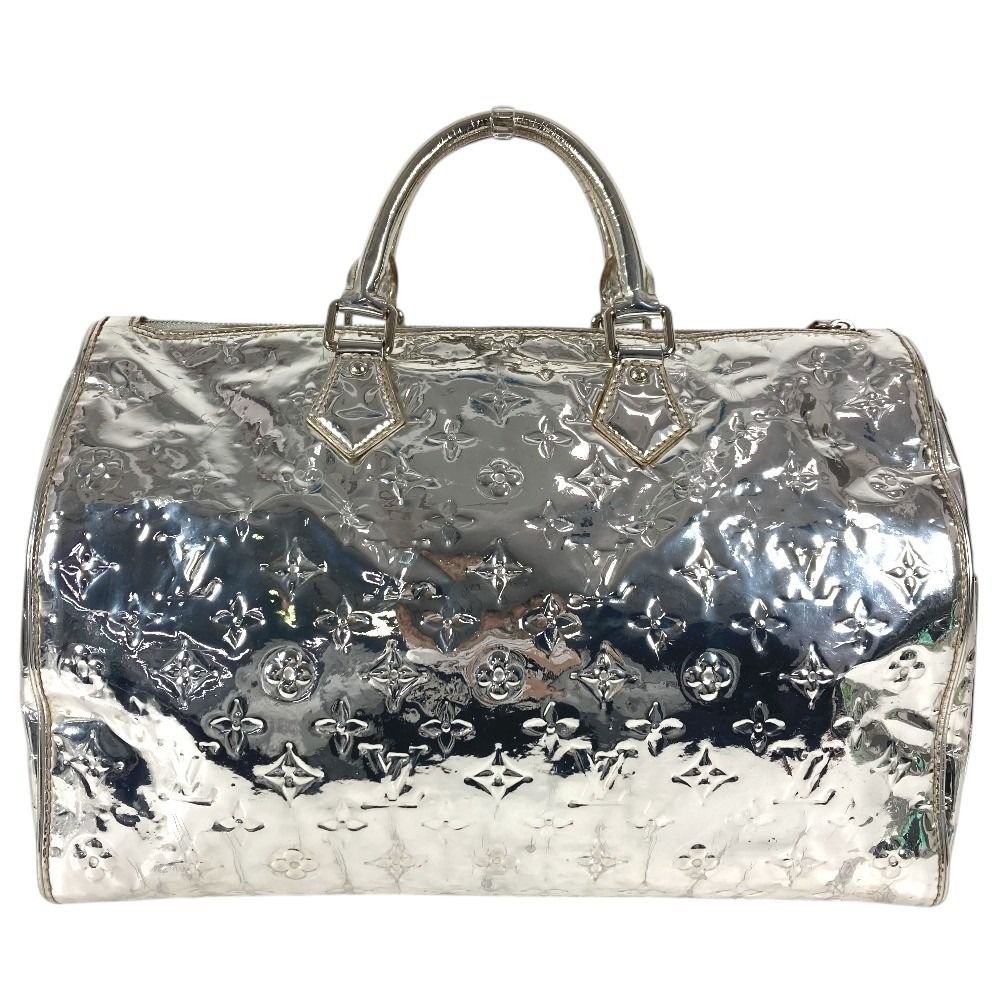 Louis Vuitton Handbag Speedy 35 Leather Arjan Silver — view 2