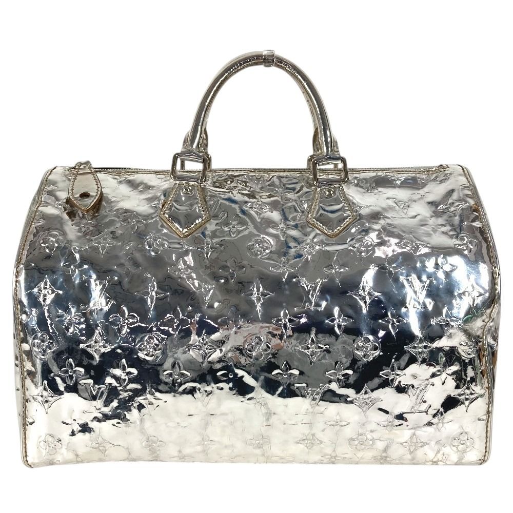 Louis Vuitton Handbag Speedy 35 Leather Arjan Silver