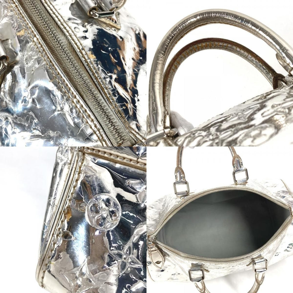 Louis Vuitton Handbag Speedy 35 Leather Arjan Silver — view 8