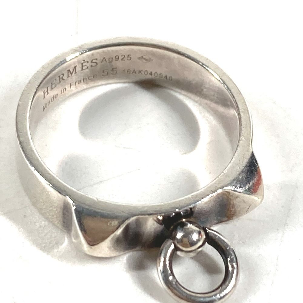 Hermes Ring Collier de Chien Logo Silver — view 2