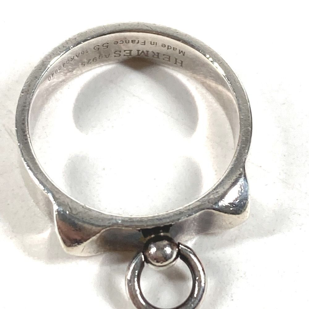 Hermes Ring Collier de Chien Logo Silver — view 5