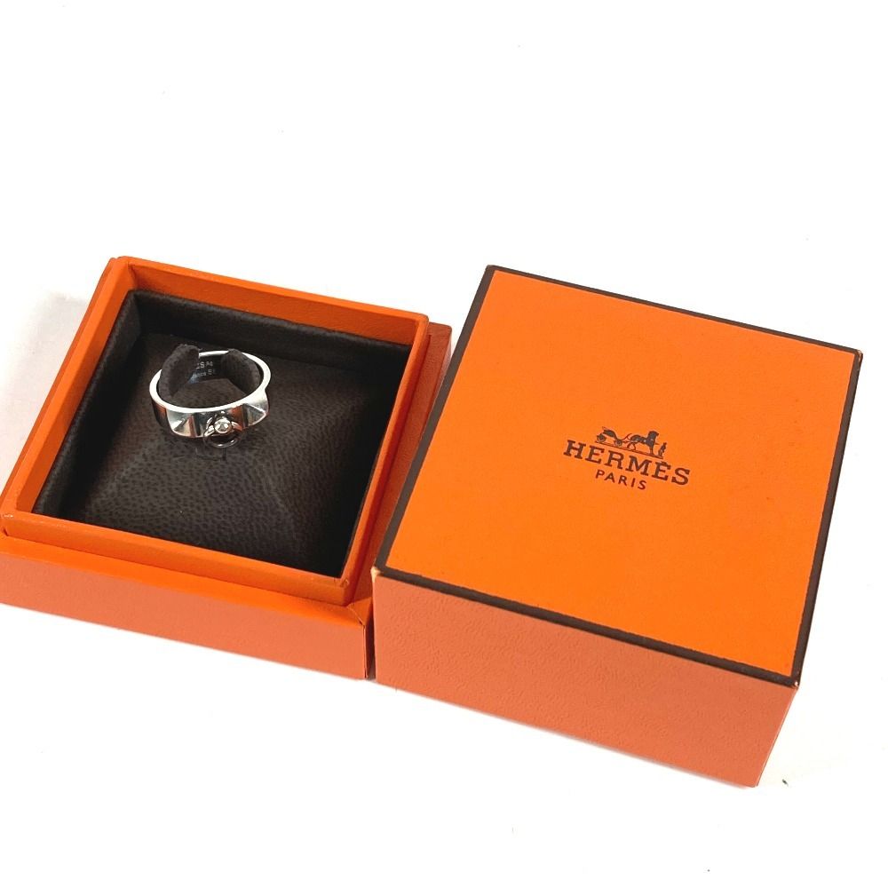 Hermes Ring Collier de Chien Logo Silver — view 8