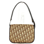 Dior Shoulder Bag Logo Trotter Leather Canvas Beige — view 2