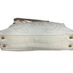 Chanel Shoulder Bag Logo Triple Coco CC Enamel White — view 5