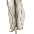 Chanel Shoulder Bag Logo Triple Coco CC Enamel White — view 3