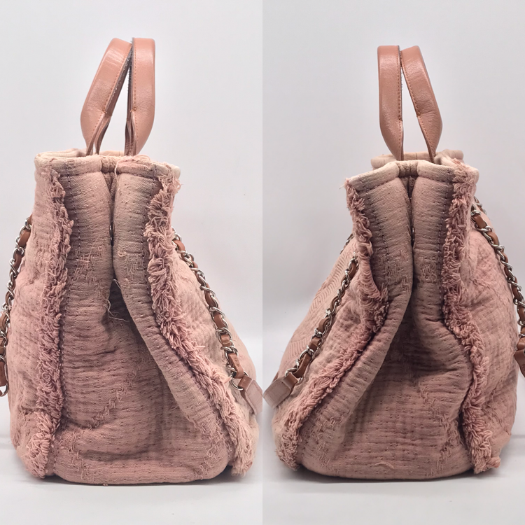 Chanel CC Logo Large Shopping Tote 2-Way Chain Shoulder Bag Price Negotiation — view 3