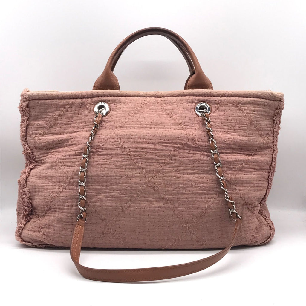 Chanel CC Logo Large Shopping Tote 2-Way Chain Shoulder Bag Price Negotiation — view 2