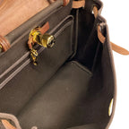 Hermes Handbag Herbag PM Dark Brown Gold — view 7