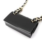 Chanel Necklace Leather Black Gold Bag Motif — view 3