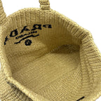 Prada Tote Crochet Beige Black — view 7