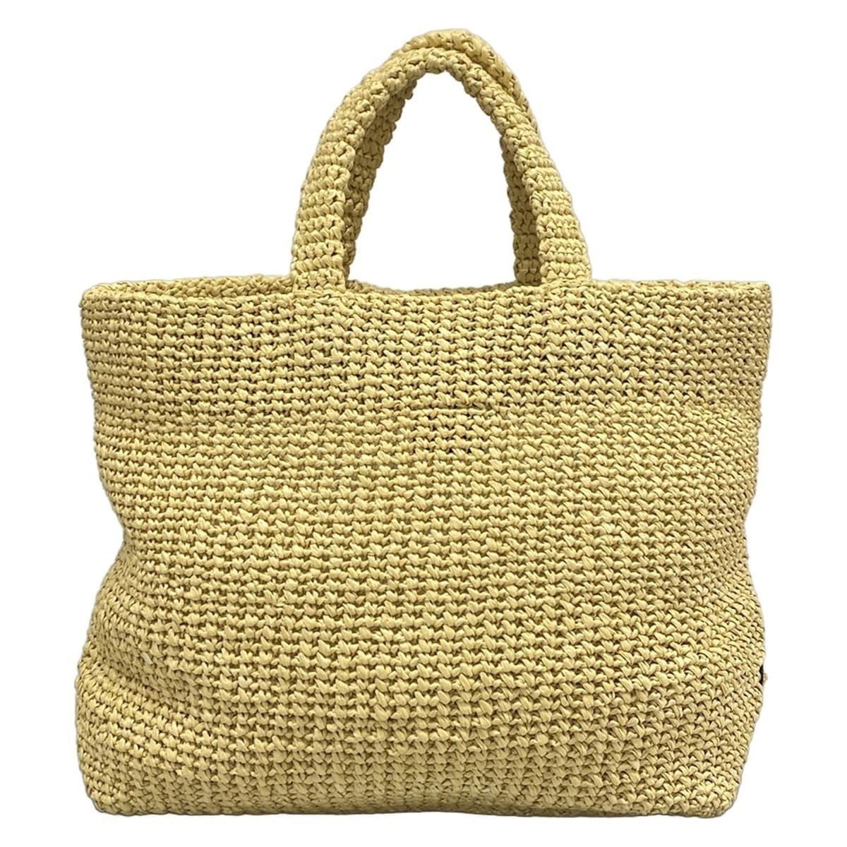 Prada Tote Crochet Beige Black — view 3