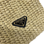 Prada Tote Crochet Beige Black — view 8