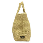 Prada Tote Crochet Beige Black — view 2