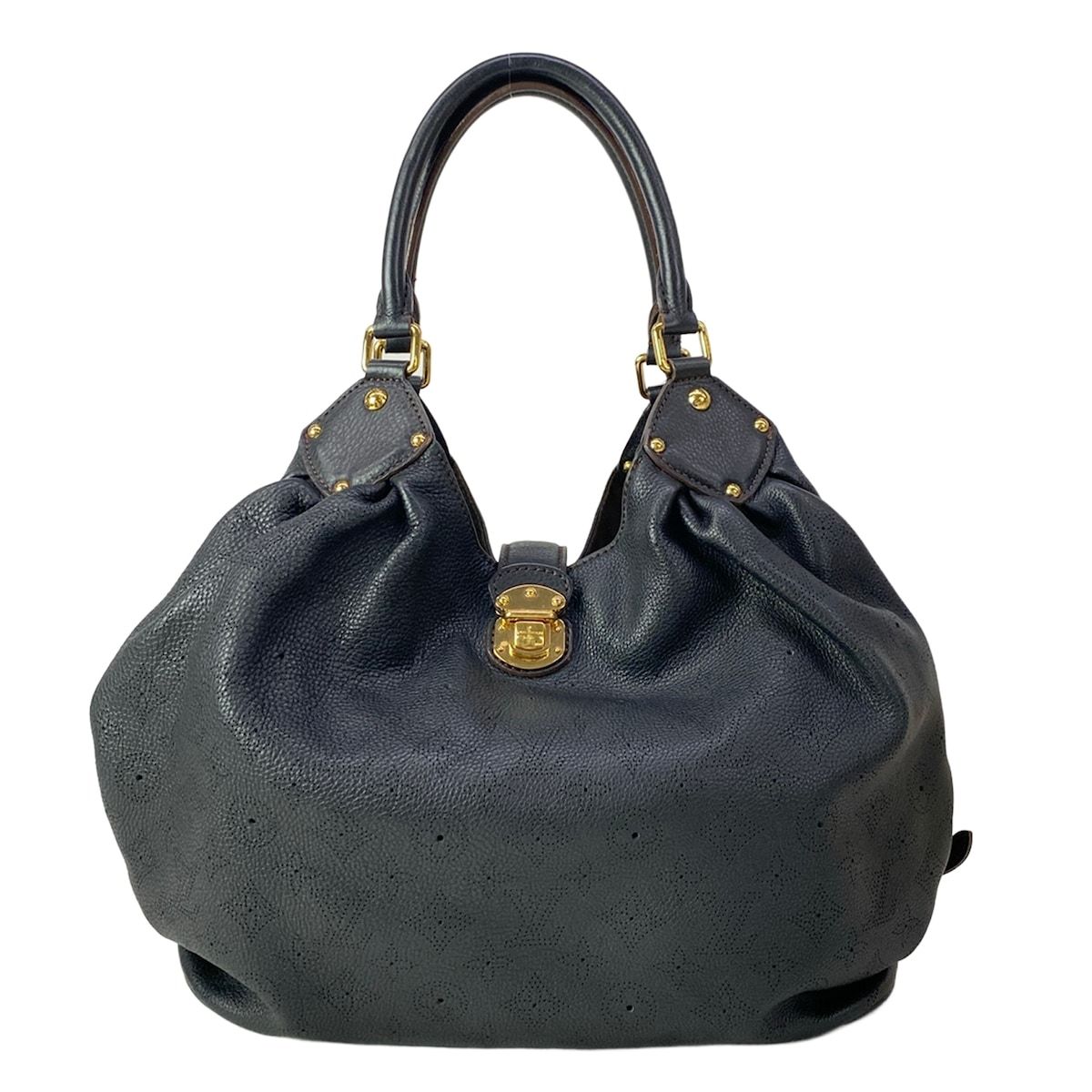 Louis Vuitton Handbag Mahina L Noir Leather