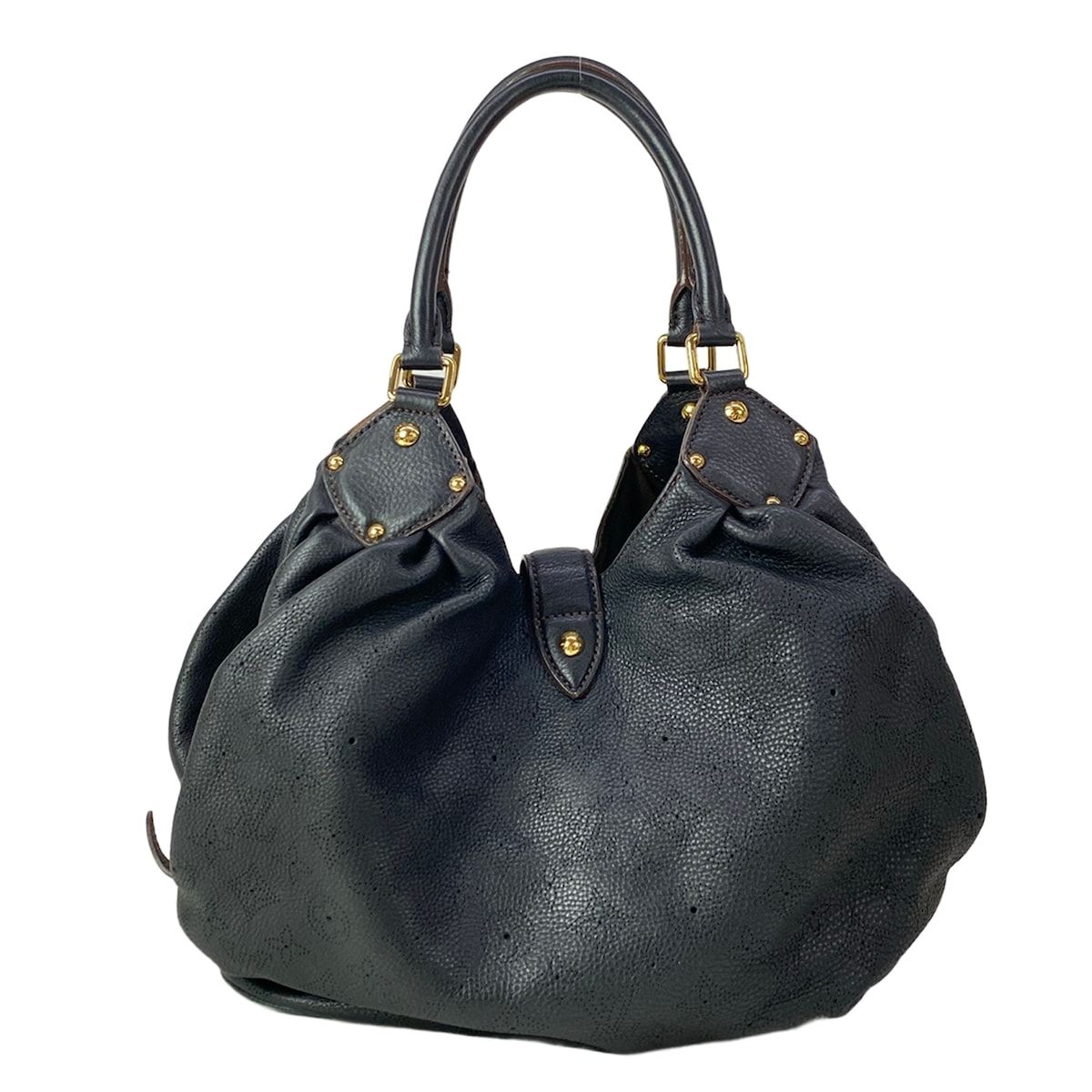 Louis Vuitton Handbag Mahina L Noir Leather — view 3