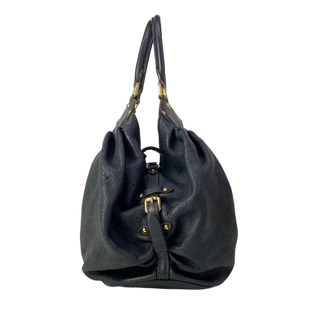 Louis Vuitton Handbag Mahina L Noir Leather — view 2