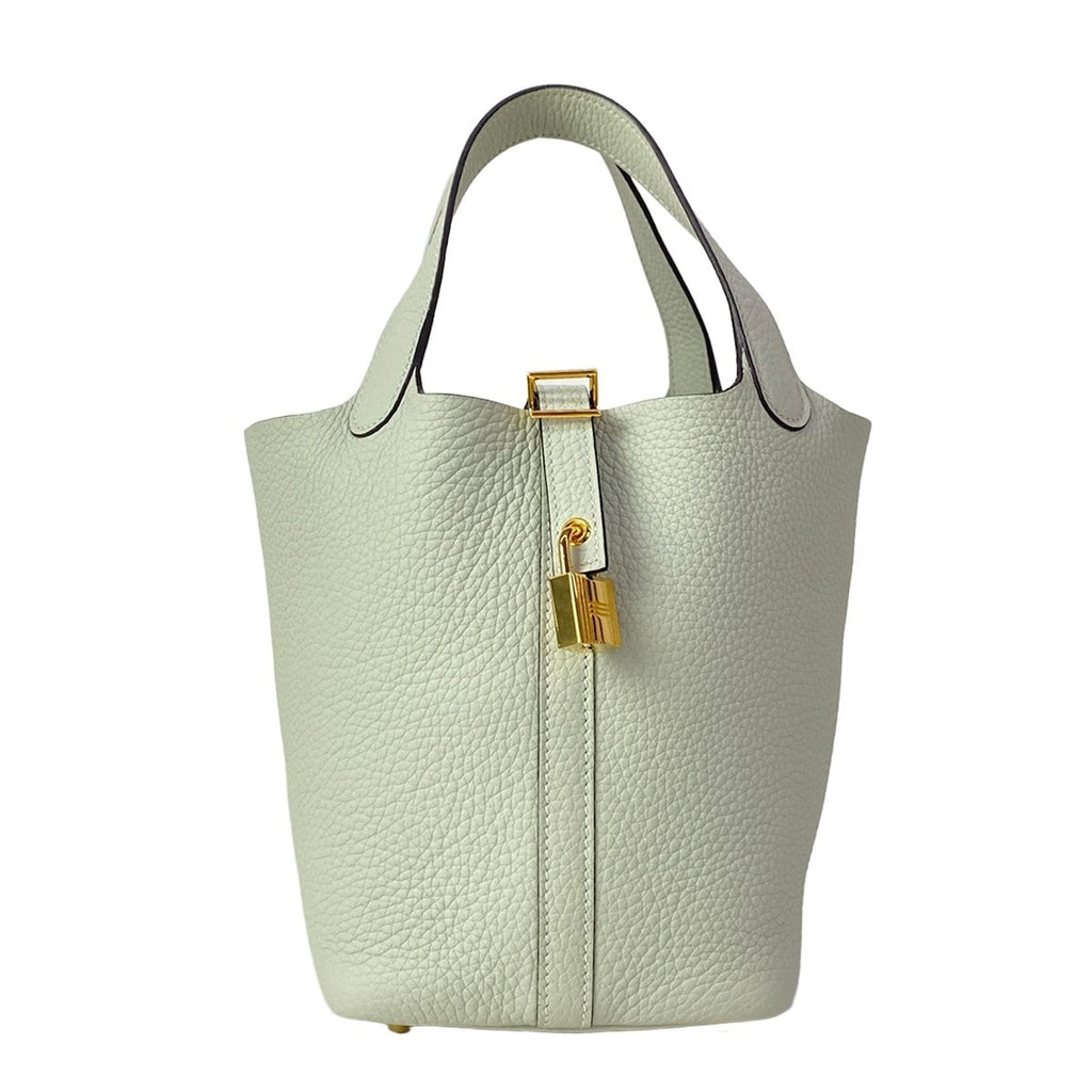 Hermes Handbag Picotin Lock PM Grineve Gold — view 2