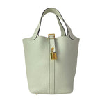 Hermes Handbag Picotin Lock PM Grineve Gold — view 2