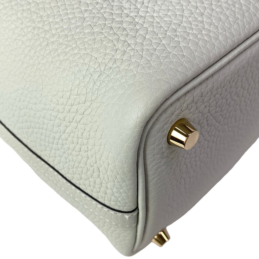 Hermes Handbag Picotin Lock PM Grineve Gold — view 8