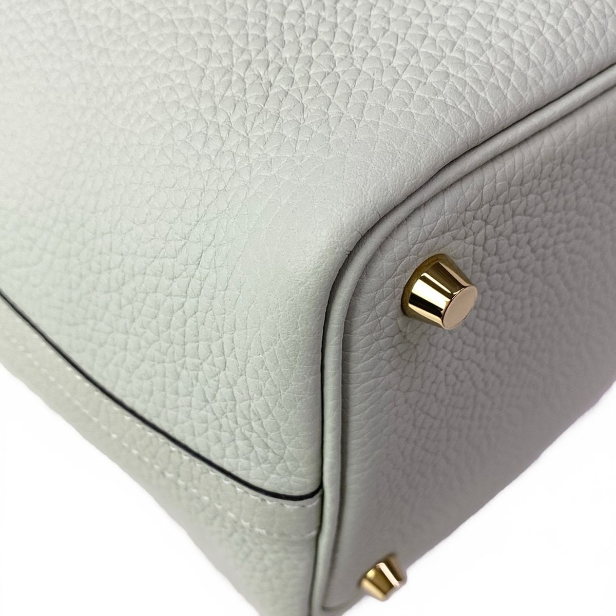 Hermes Handbag Picotin Lock PM Grineve Gold — view 6
