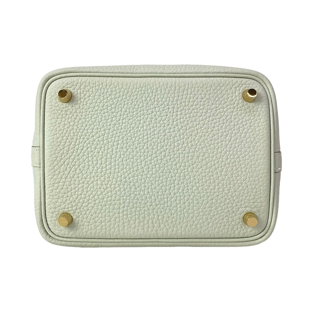 Hermes Handbag Picotin Lock PM Grineve Gold — view 5