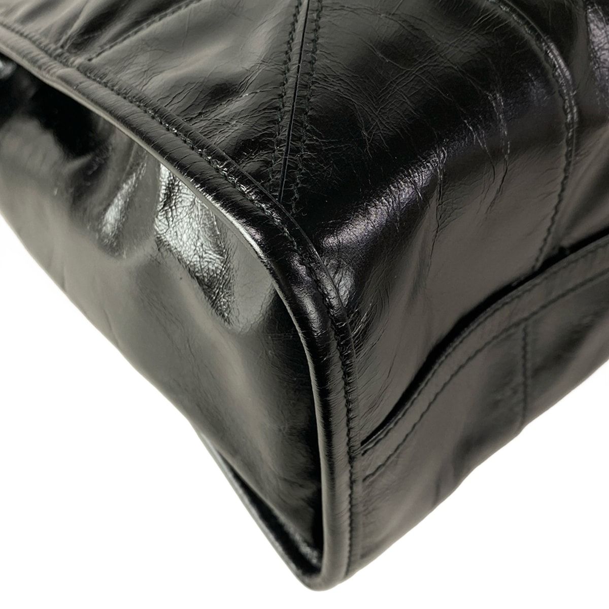 Prada Shoulder Bag Black Leather — view 9