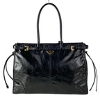 Prada Shoulder Bag Black Leather