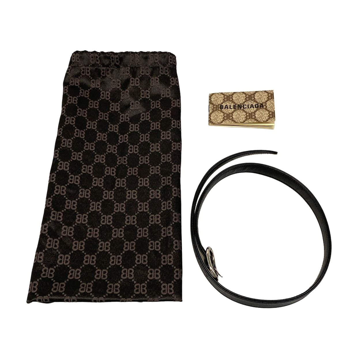 Gucci Shoulder Bag the Hacker-s Hobo Black Dark Gray Red Collaboration Leather — view 8