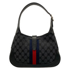 Gucci Shoulder Bag the Hacker-s Hobo Black Dark Gray Red Collaboration Leather — view 3