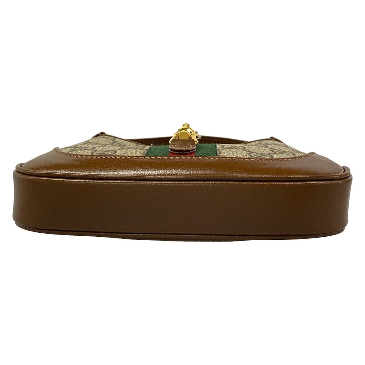 Gucci Handbag Jackie Beige Dark Brown 2-Way Sherry Leather — view 5