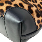 Gucci Tote Craft Brown Black Leopard Print Leather — view 6