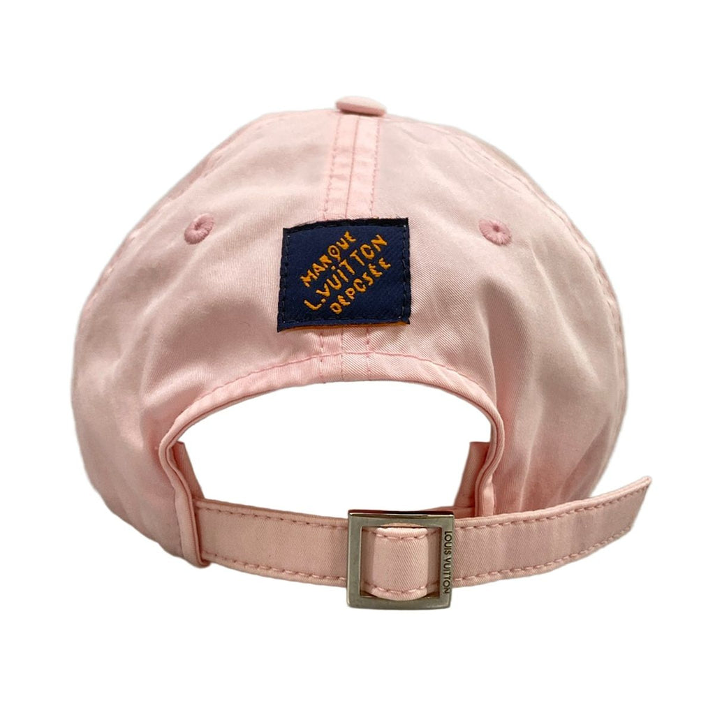 Louis Vuitton Cap Signature Pink Rose Cles S Cotton — view 3